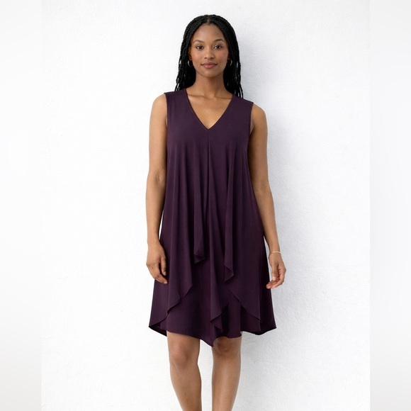 Iris Setlakwe Dresses & Skirts - Iris Setlakwe Burgundy Minimalist Chic Sleeveless Draped Dress Size M